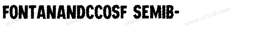 FontanaNDCcOsF SemiB字体转换